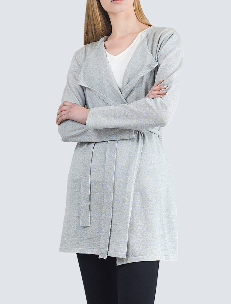 LILLE-Josefin-cardigan-grey