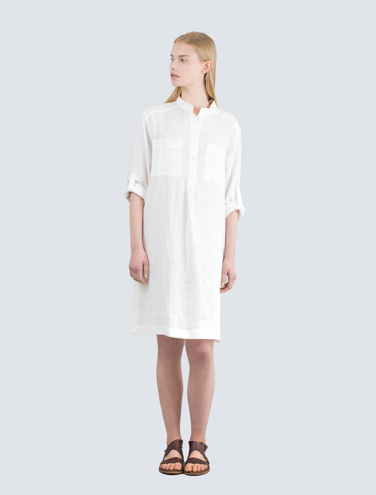LILLE-Kukka-shirt-dress-white